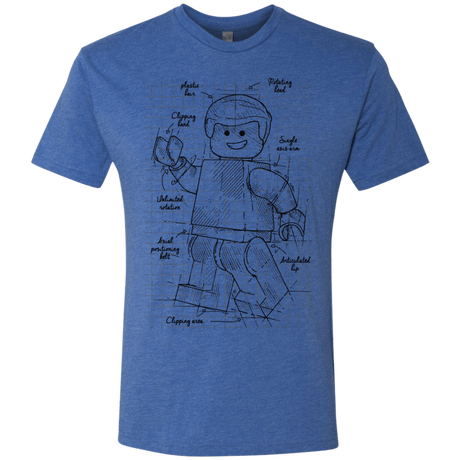 T-Shirts Vintage Royal / S Lego Plan Men's Triblend T-Shirt