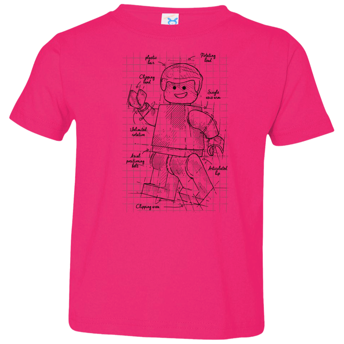 T-Shirts Hot Pink / 2T Lego Plan Toddler Premium T-Shirt