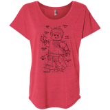 T-Shirts Vintage Red / X-Small Lego Plan Triblend Dolman Sleeve