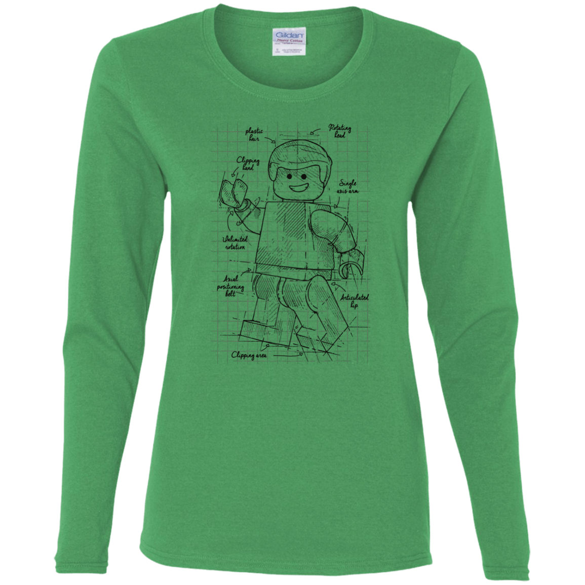T-Shirts Irish Green / S Lego Plan Women's Long Sleeve T-Shirt