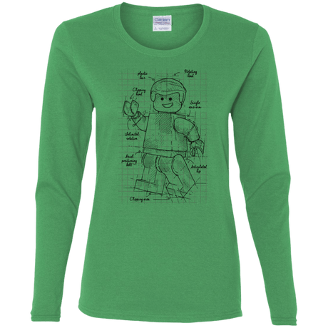 T-Shirts Irish Green / S Lego Plan Women's Long Sleeve T-Shirt