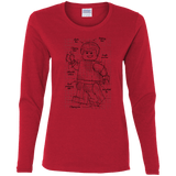 T-Shirts Red / S Lego Plan Women's Long Sleeve T-Shirt