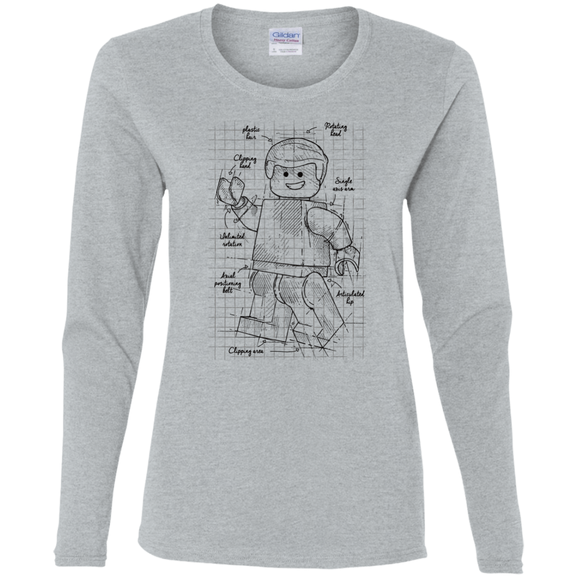 T-Shirts Sport Grey / S Lego Plan Women's Long Sleeve T-Shirt