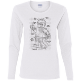 T-Shirts White / S Lego Plan Women's Long Sleeve T-Shirt