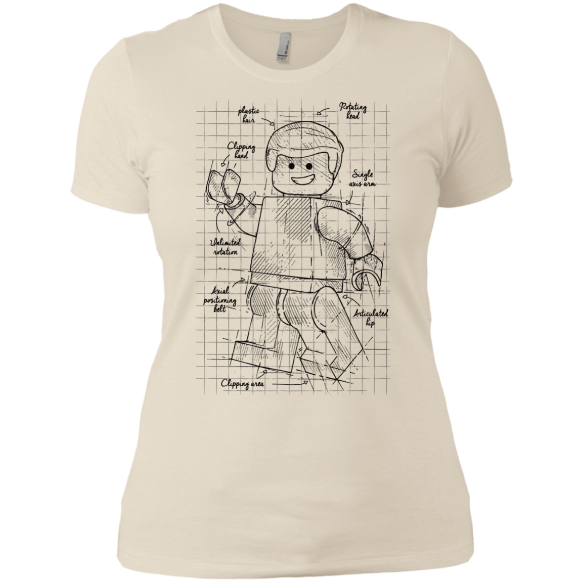 T-Shirts Ivory/ / X-Small Lego Plan Women's Premium T-Shirt