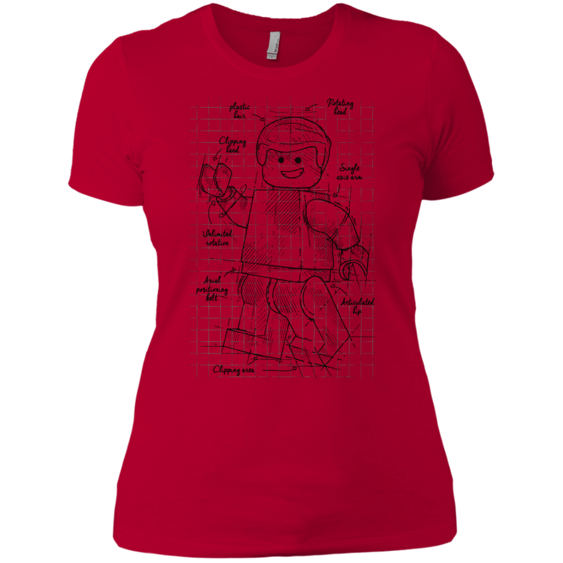 T-Shirts Red / X-Small Lego Plan Women's Premium T-Shirt