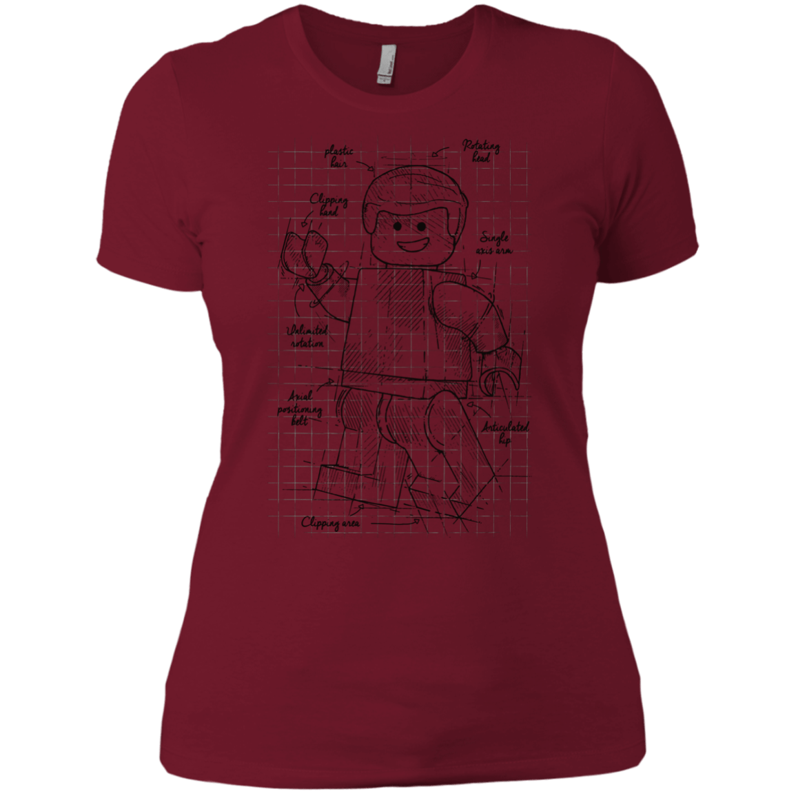 T-Shirts Scarlet / X-Small Lego Plan Women's Premium T-Shirt