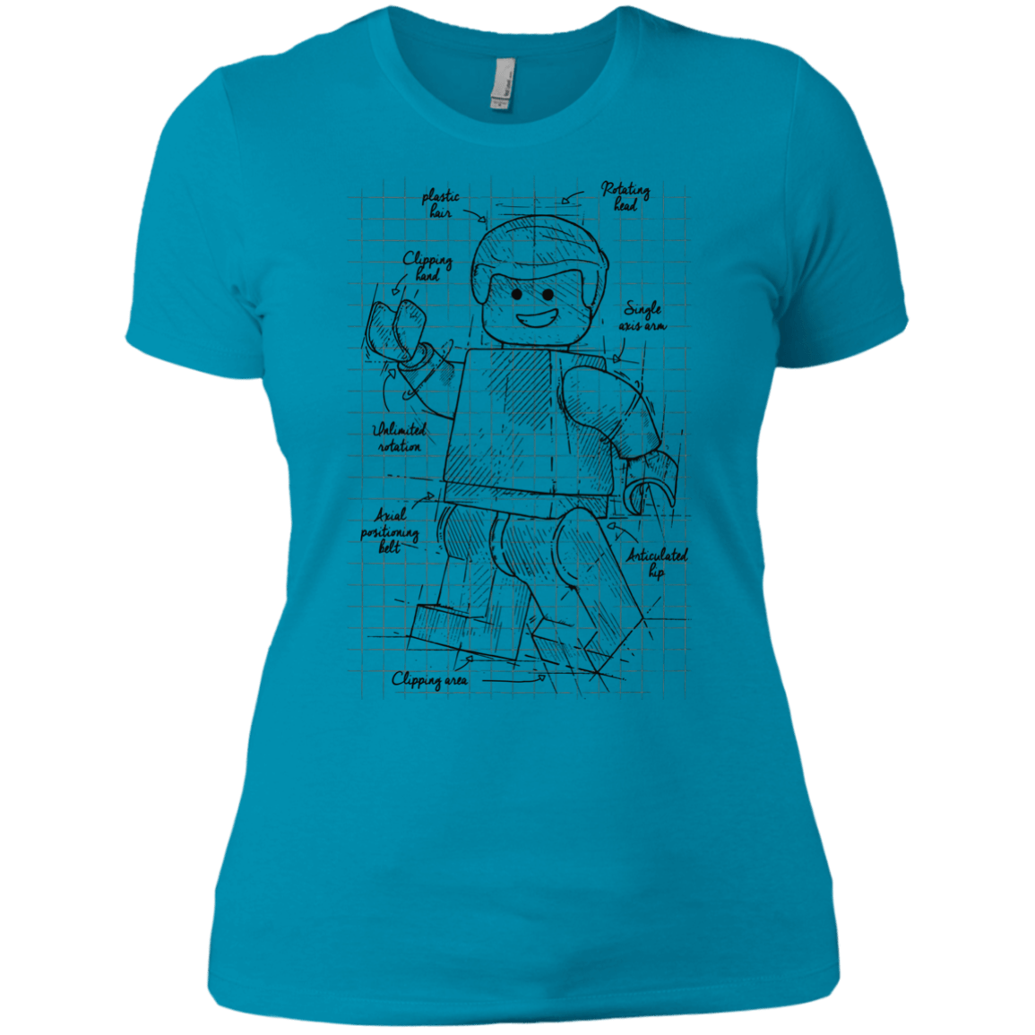 T-Shirts Turquoise / X-Small Lego Plan Women's Premium T-Shirt