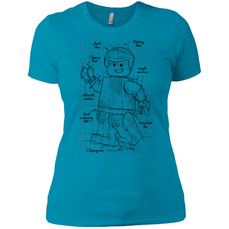 T-Shirts Turquoise / X-Small Lego Plan Women's Premium T-Shirt