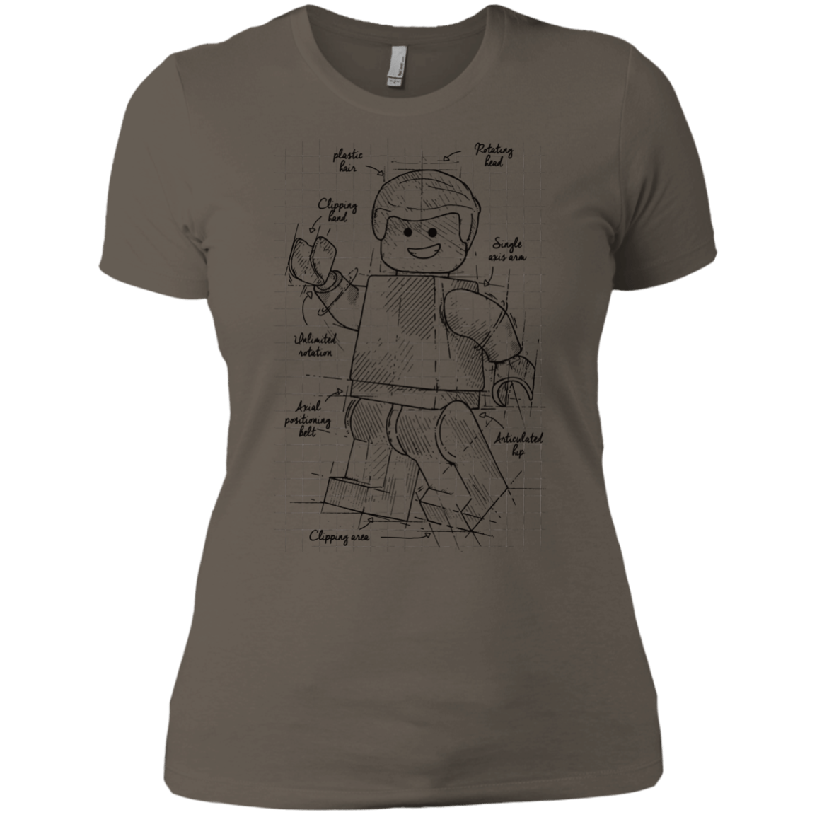 T-Shirts Warm Grey / X-Small Lego Plan Women's Premium T-Shirt