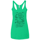 T-Shirts Envy / X-Small Lego Plan Women's Triblend Racerback Tank