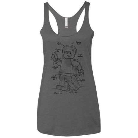 T-Shirts Premium Heather / X-Small Lego Plan Women's Triblend Racerback Tank