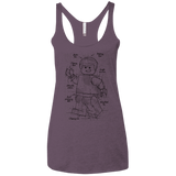 T-Shirts Vintage Purple / X-Small Lego Plan Women's Triblend Racerback Tank