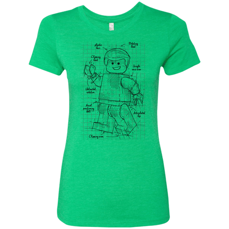 T-Shirts Envy / S Lego Plan Women's Triblend T-Shirt