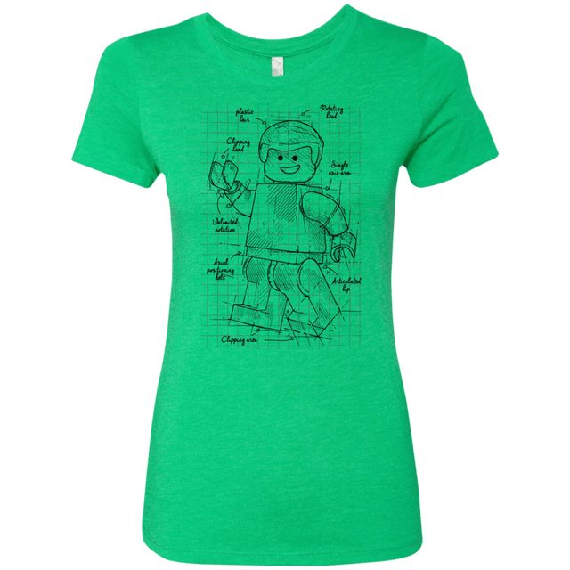 T-Shirts Envy / S Lego Plan Women's Triblend T-Shirt