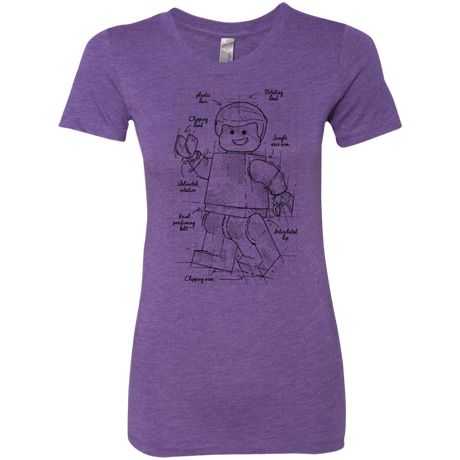 T-Shirts Purple Rush / S Lego Plan Women's Triblend T-Shirt