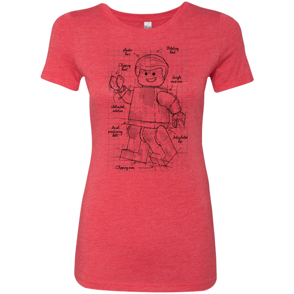 T-Shirts Vintage Red / S Lego Plan Women's Triblend T-Shirt