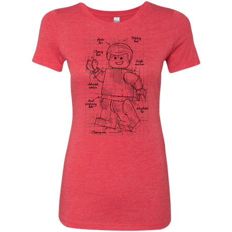 T-Shirts Vintage Red / S Lego Plan Women's Triblend T-Shirt