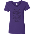 T-Shirts Purple / S Lego Plan Women's V-Neck T-Shirt