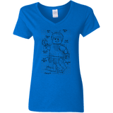 T-Shirts Royal / S Lego Plan Women's V-Neck T-Shirt