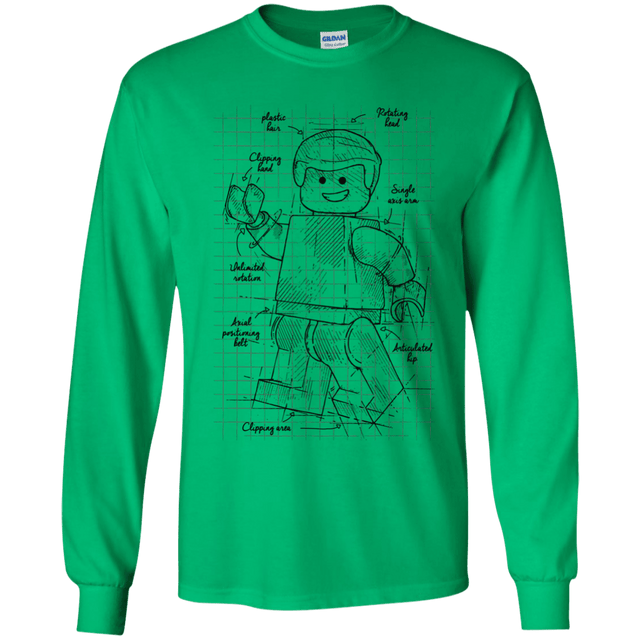 T-Shirts Irish Green / YS Lego Plan Youth Long Sleeve T-Shirt