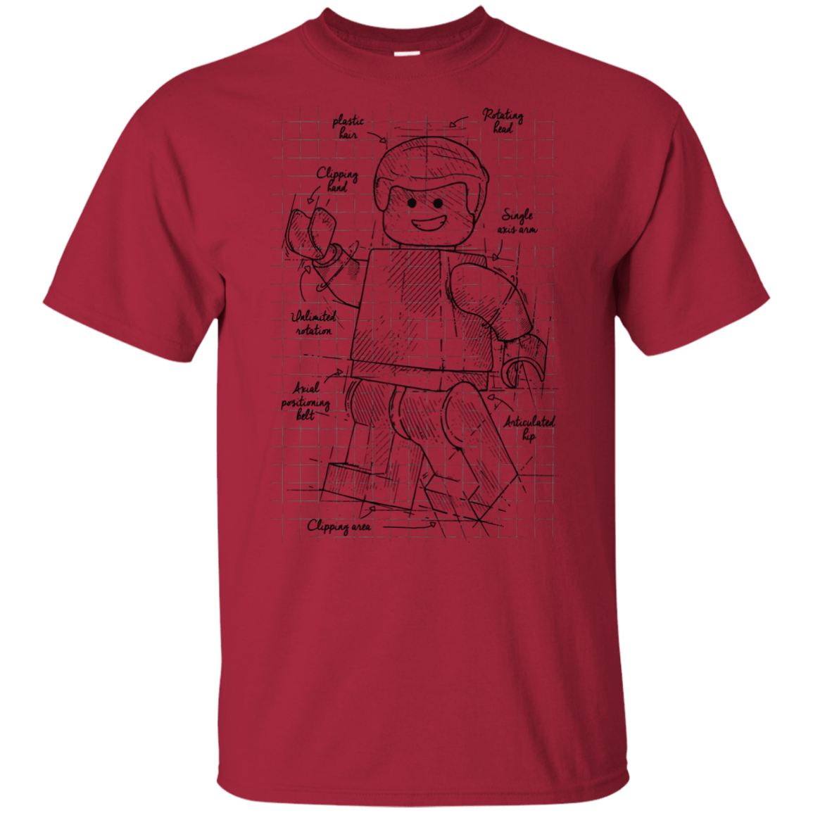 T-Shirts Cardinal / YXS Lego Plan Youth T-Shirt