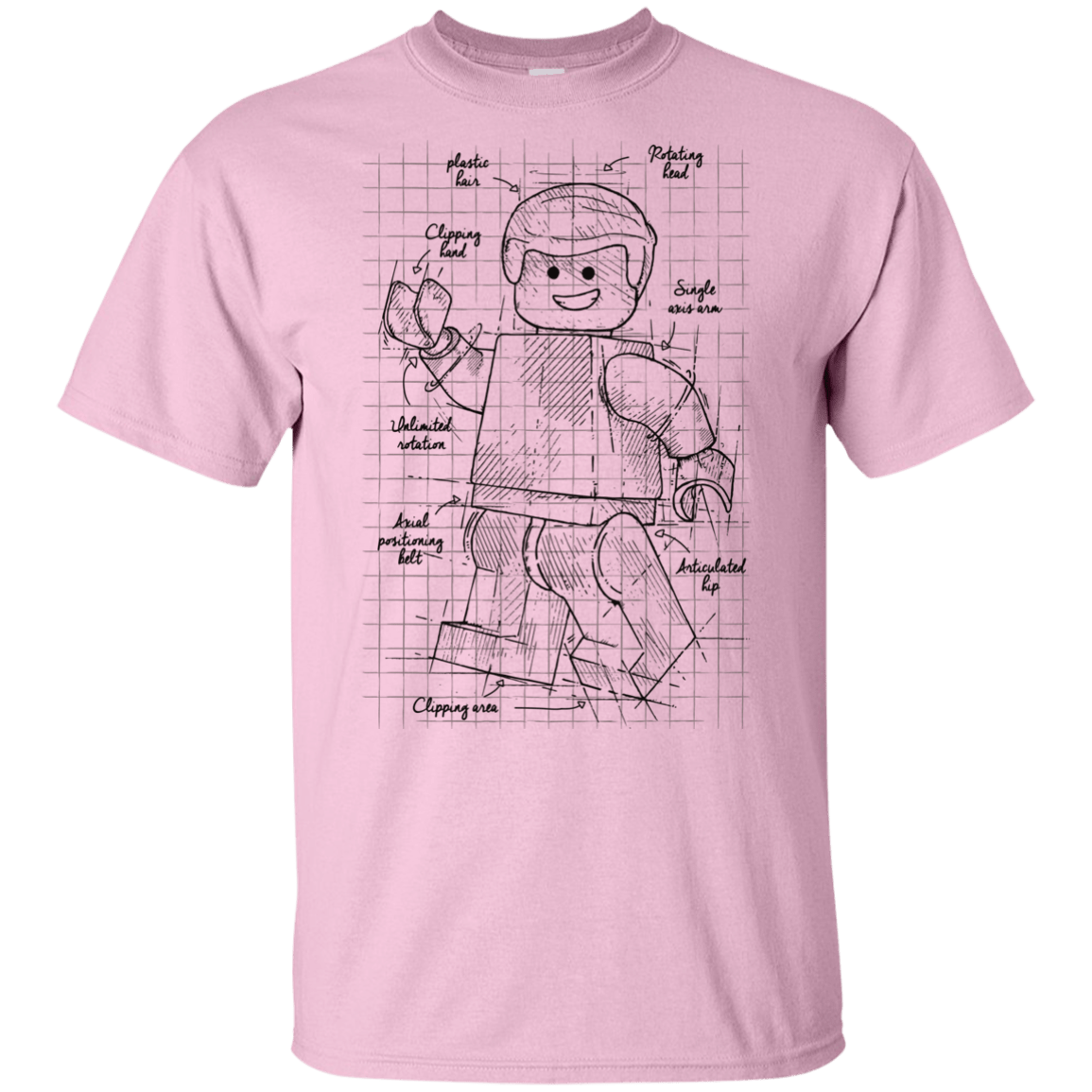 T-Shirts Light Pink / YXS Lego Plan Youth T-Shirt