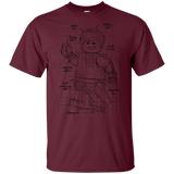 T-Shirts Maroon / YXS Lego Plan Youth T-Shirt