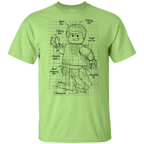 T-Shirts Mint Green / YXS Lego Plan Youth T-Shirt