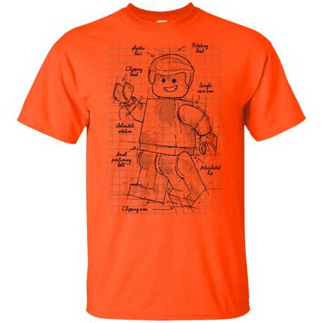 T-Shirts Orange / YXS Lego Plan Youth T-Shirt