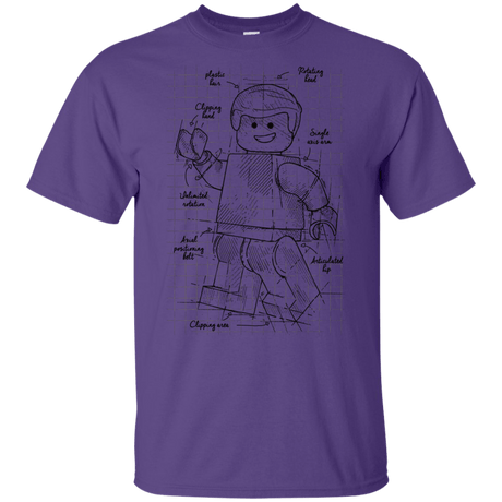 T-Shirts Purple / YXS Lego Plan Youth T-Shirt