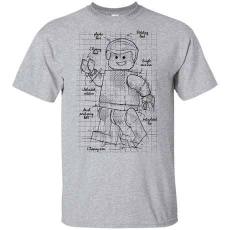 T-Shirts Sport Grey / YXS Lego Plan Youth T-Shirt