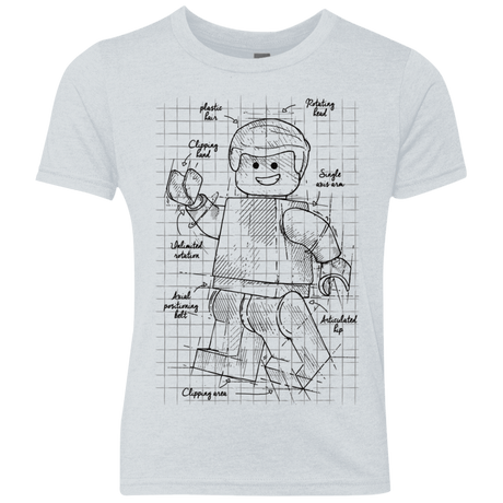 T-Shirts Heather White / YXS Lego Plan Youth Triblend T-Shirt