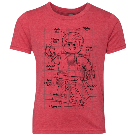 T-Shirts Vintage Red / YXS Lego Plan Youth Triblend T-Shirt