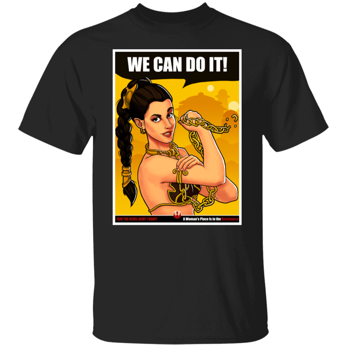 T-Shirts Black / S Leia Can Do It T-Shirt