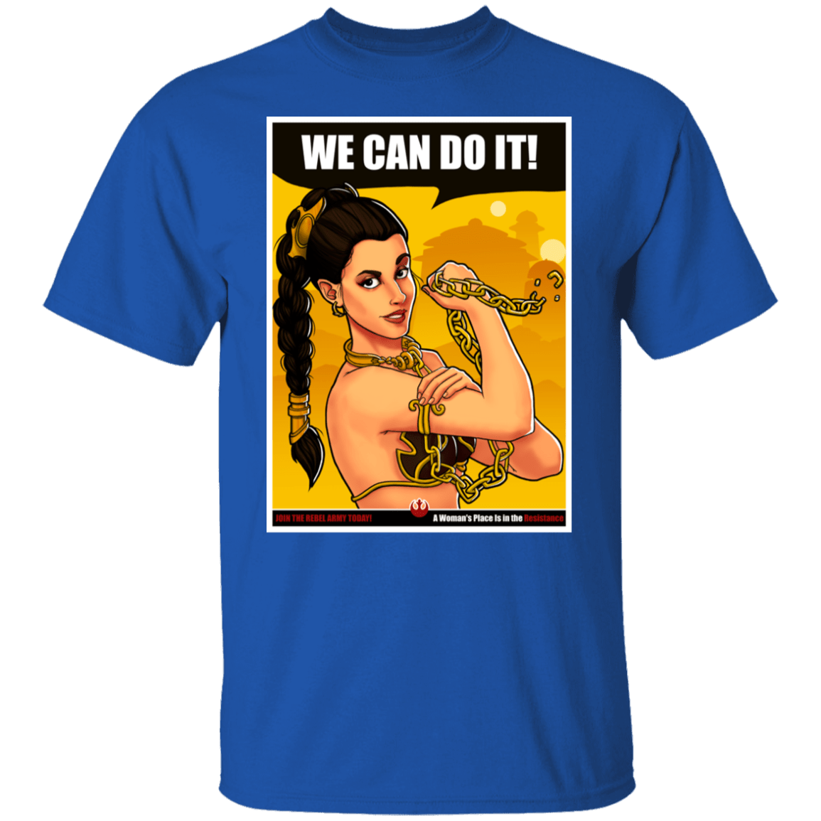 T-Shirts Royal / S Leia Can Do It T-Shirt