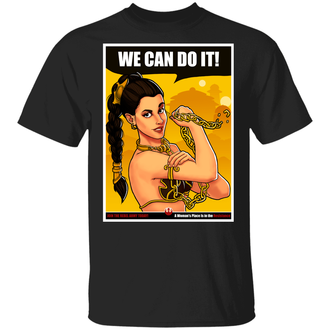 T-Shirts Black / YXS Leia Can Do It Youth T-Shirt