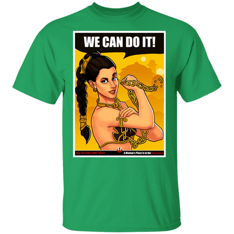 T-Shirts Irish Green / YXS Leia Can Do It Youth T-Shirt
