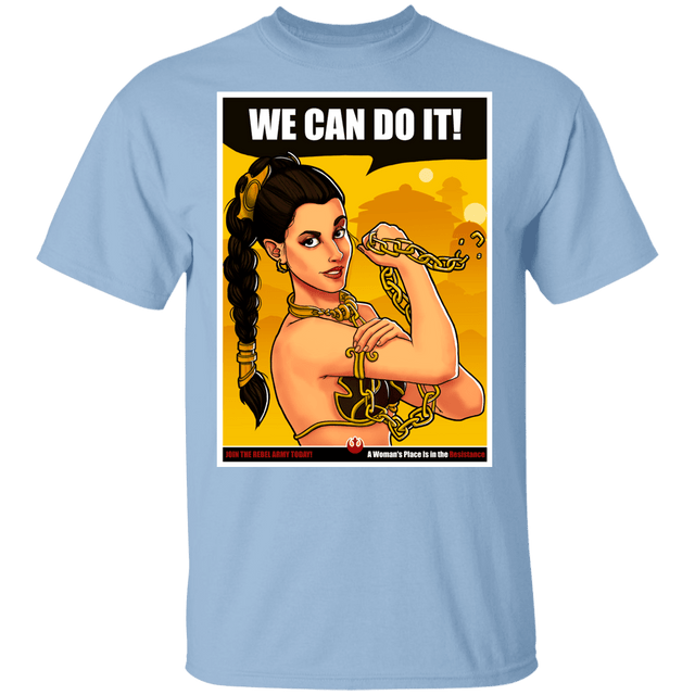 T-Shirts Light Blue / YXS Leia Can Do It Youth T-Shirt