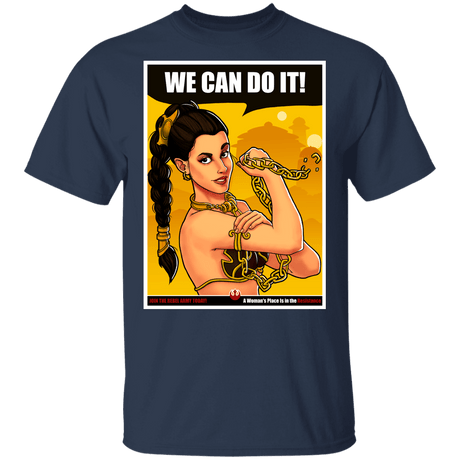 T-Shirts Navy / YXS Leia Can Do It Youth T-Shirt