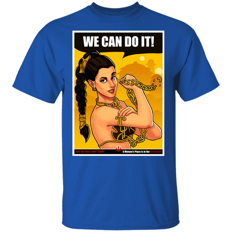 T-Shirts Royal / YXS Leia Can Do It Youth T-Shirt