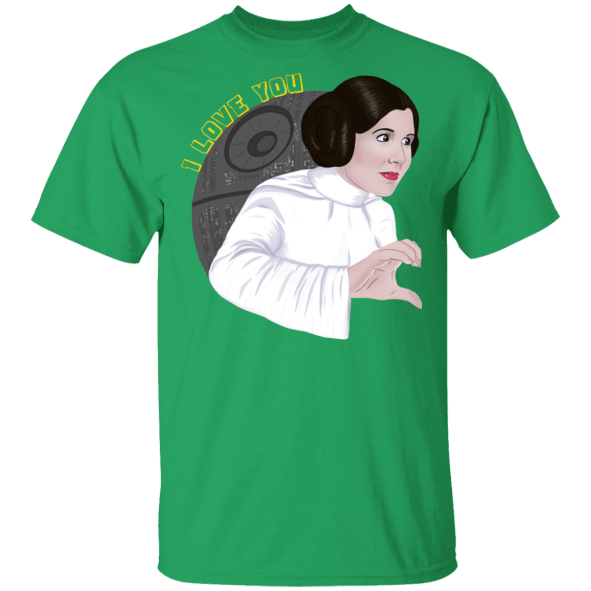 T-Shirts Irish Green / S Leia I Love You T-Shirt