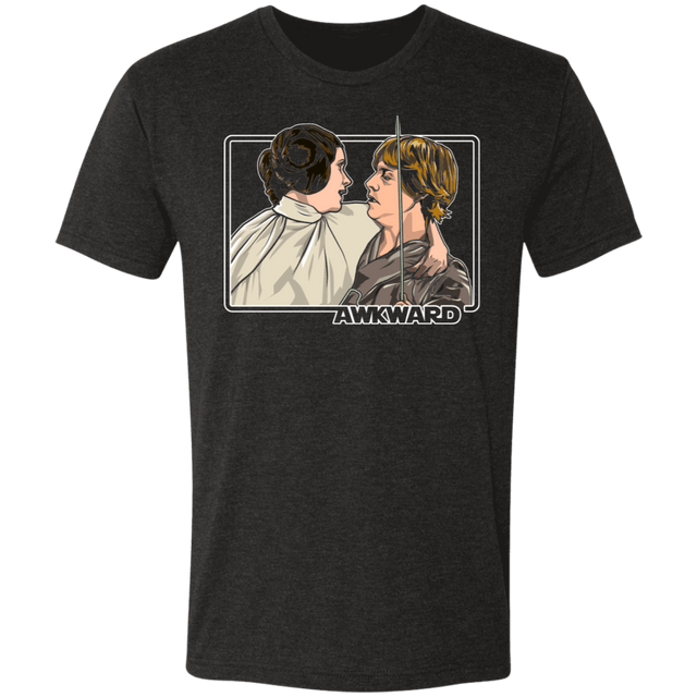 T-Shirts Vintage Black / S Leia Kissed Luke Men's Triblend T-Shirt