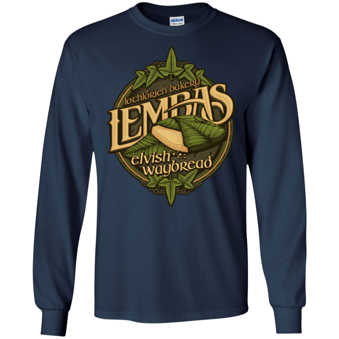 T-Shirts Navy / S Lembas Bread Men's Long Sleeve T-Shirt