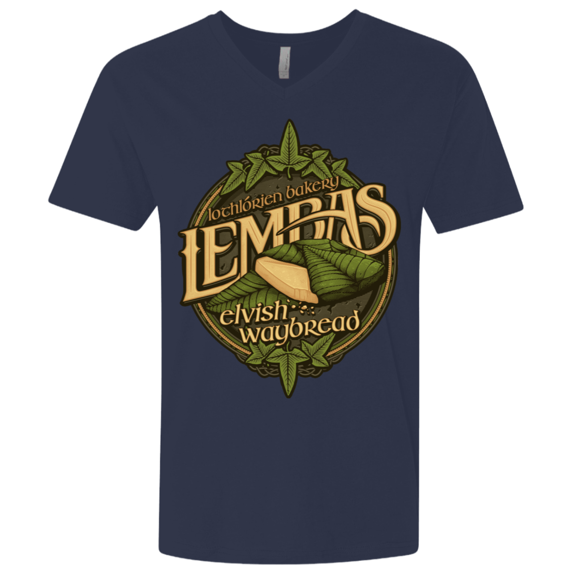 T-Shirts Midnight Navy / X-Small Lembas Bread Men's Premium V-Neck