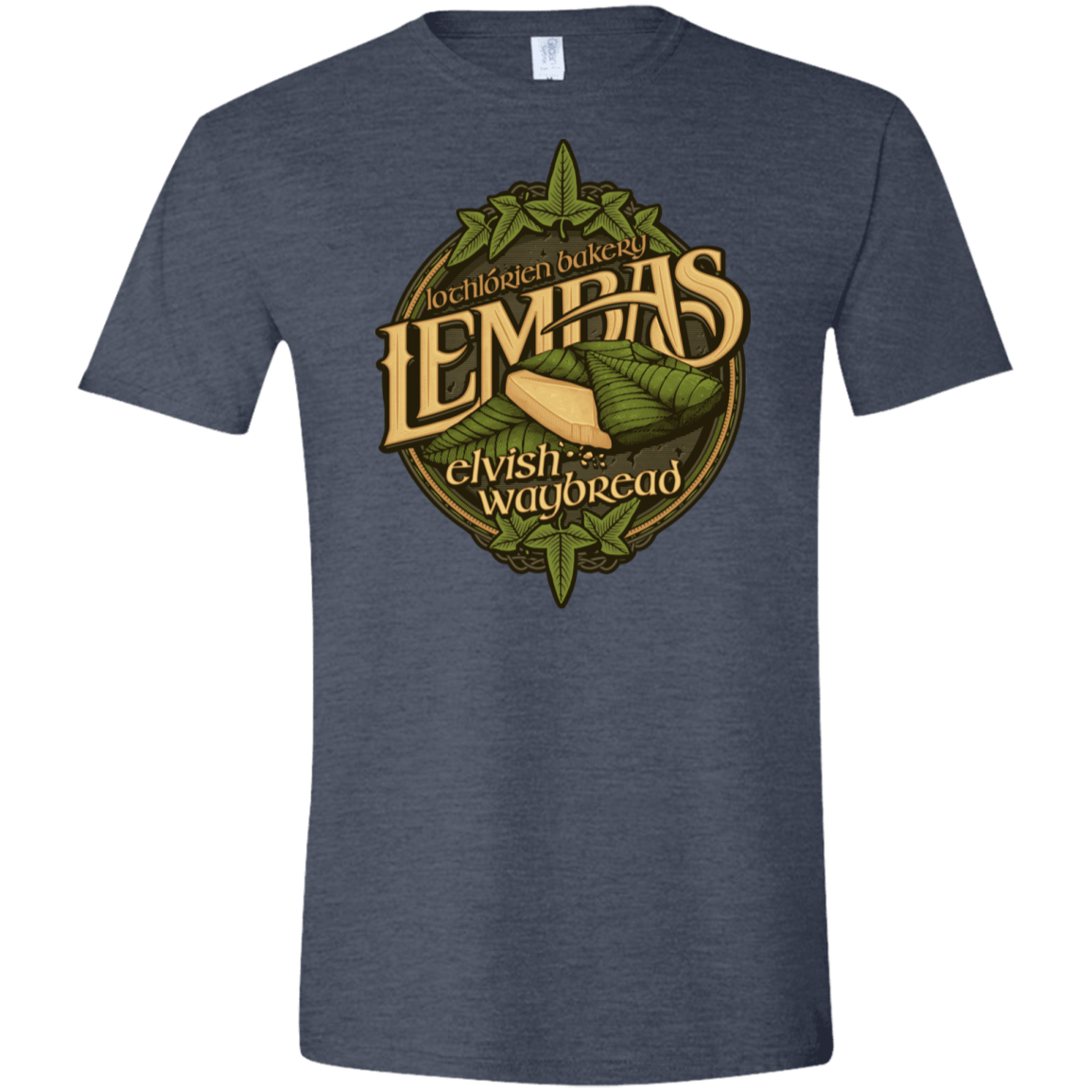 T-Shirts Heather Navy / S Lembas Bread Men's Semi-Fitted Softstyle