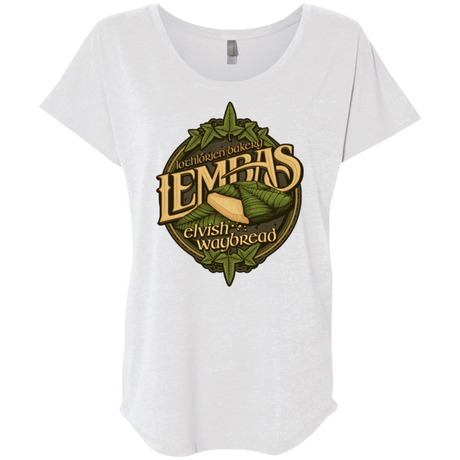 T-Shirts Heather White / X-Small Lembas Bread Triblend Dolman Sleeve