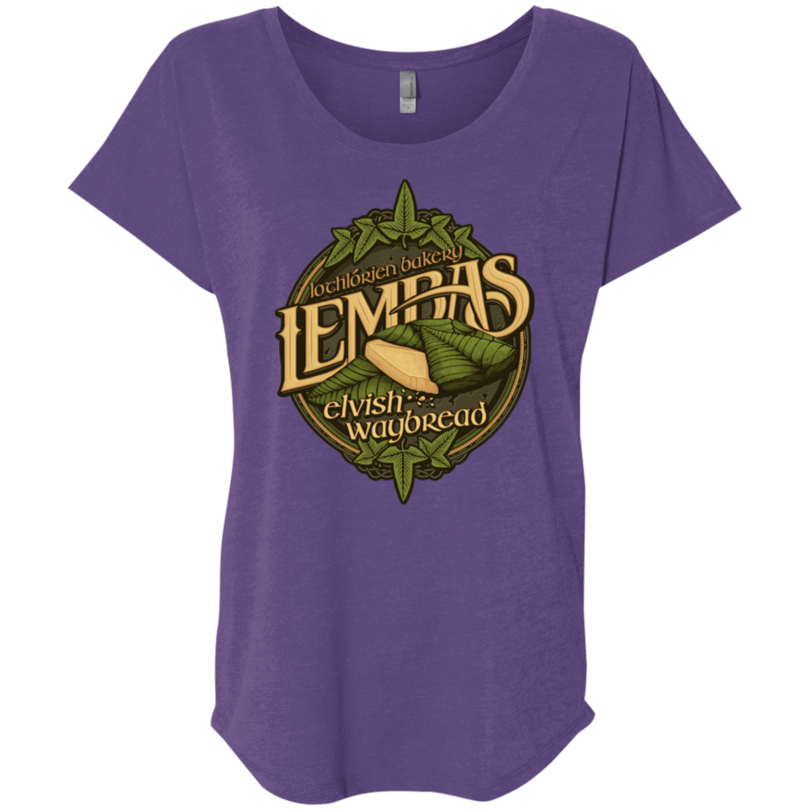 T-Shirts Purple Rush / X-Small Lembas Bread Triblend Dolman Sleeve