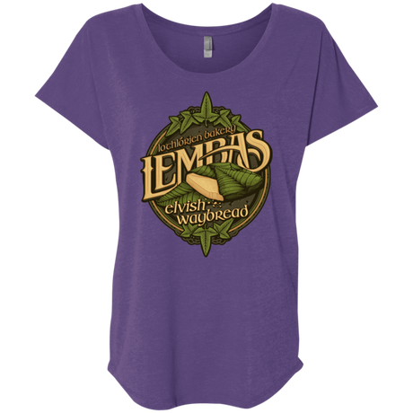 T-Shirts Purple Rush / X-Small Lembas Bread Triblend Dolman Sleeve