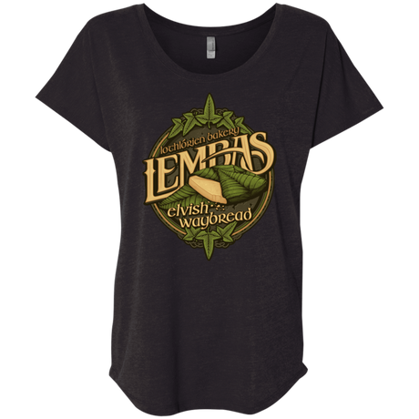 T-Shirts Vintage Black / X-Small Lembas Bread Triblend Dolman Sleeve